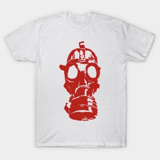 Vintage Gas Mask -- Red Edition T-Shirt